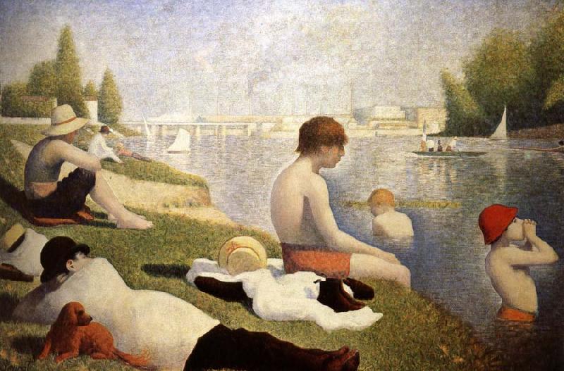 Georges Seurat Baders in Asnieres oil painting picture